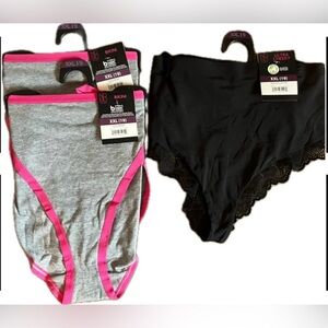 Ultra cheeky Panties-Micro & Lace and 2 pairs string bikini panties. NWT.